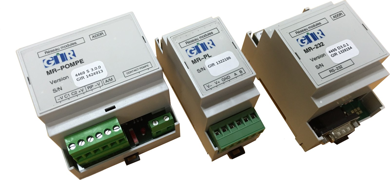 Internal modules of the GIR TIP terminal