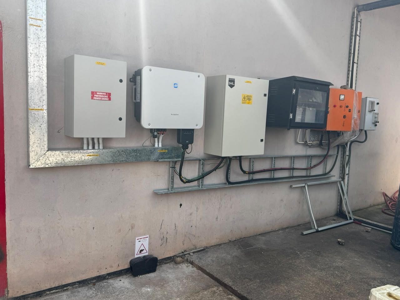 Inverter with AC and DC isolators
